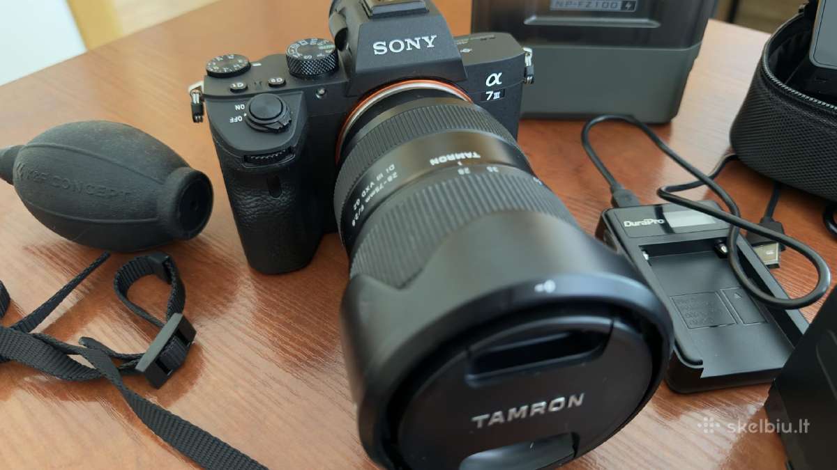 Sony a7III komplektas - nuotraukos Nr. 3