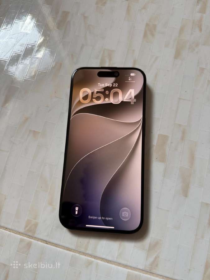 iPhone 15 Pro 128gb Black - nuotraukos Nr. 3