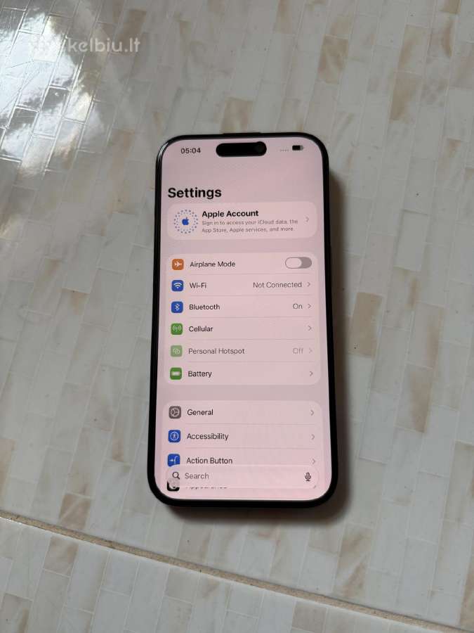 iPhone 15 Pro 128gb Black - nuotraukos Nr. 5