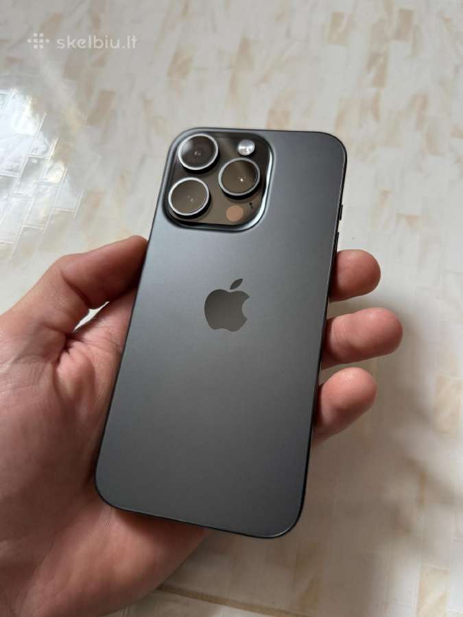 iPhone 15 Pro 128gb Black - nuotraukos Nr. 8