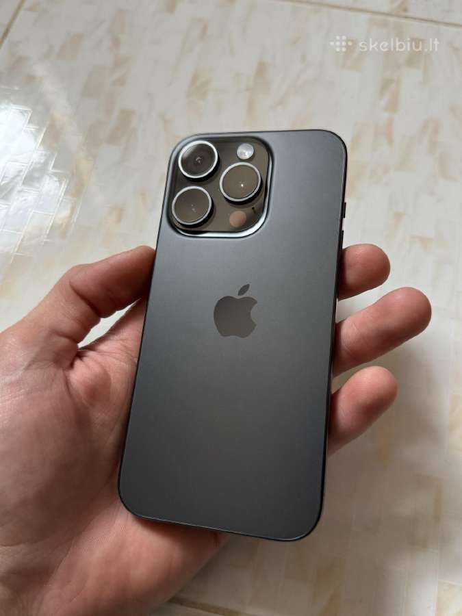 iPhone 15 Pro 128gb Black - nuotraukos Nr. 9