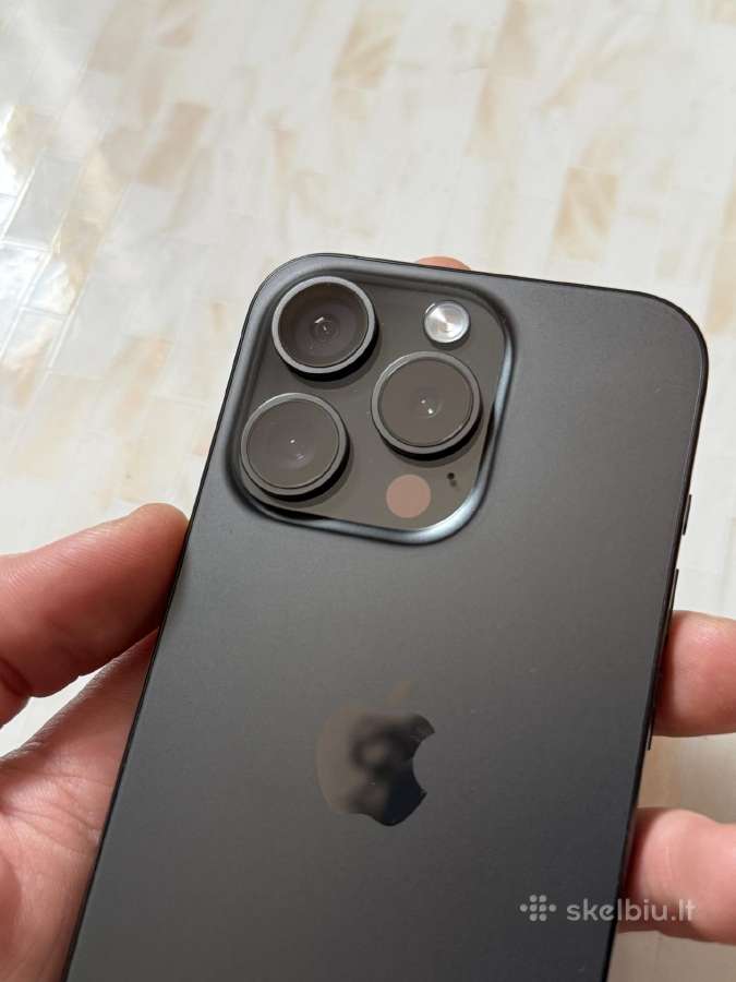 iPhone 15 Pro 128gb Black - nuotraukos Nr. 10