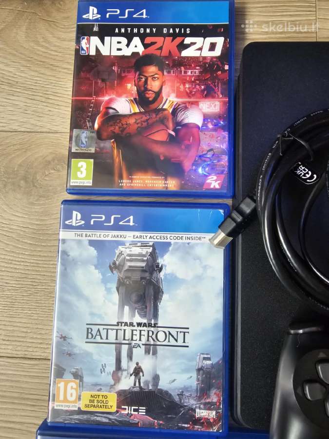 Ps 4 Slim 500gb ir 9 žaidimai - nuotraukos Nr. 4