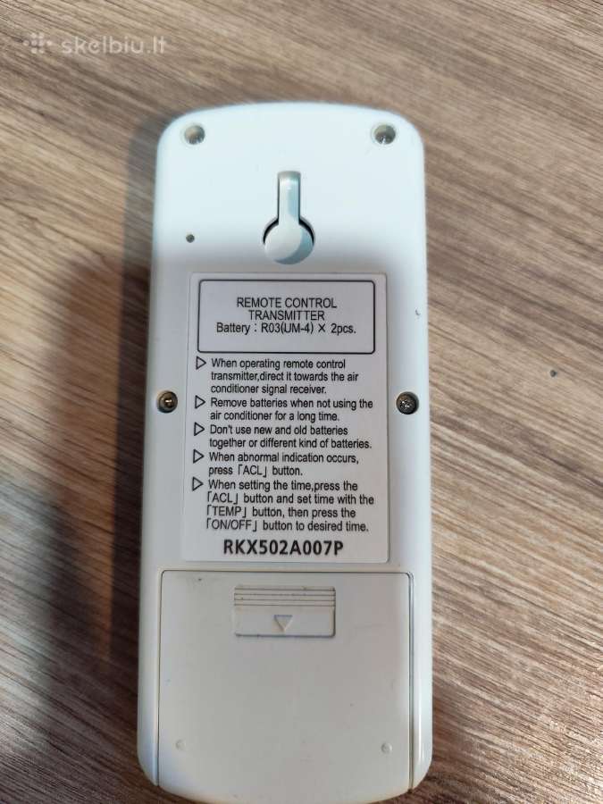 Mitsubishi kondicionieriaus pultas - nuotraukos Nr. 2