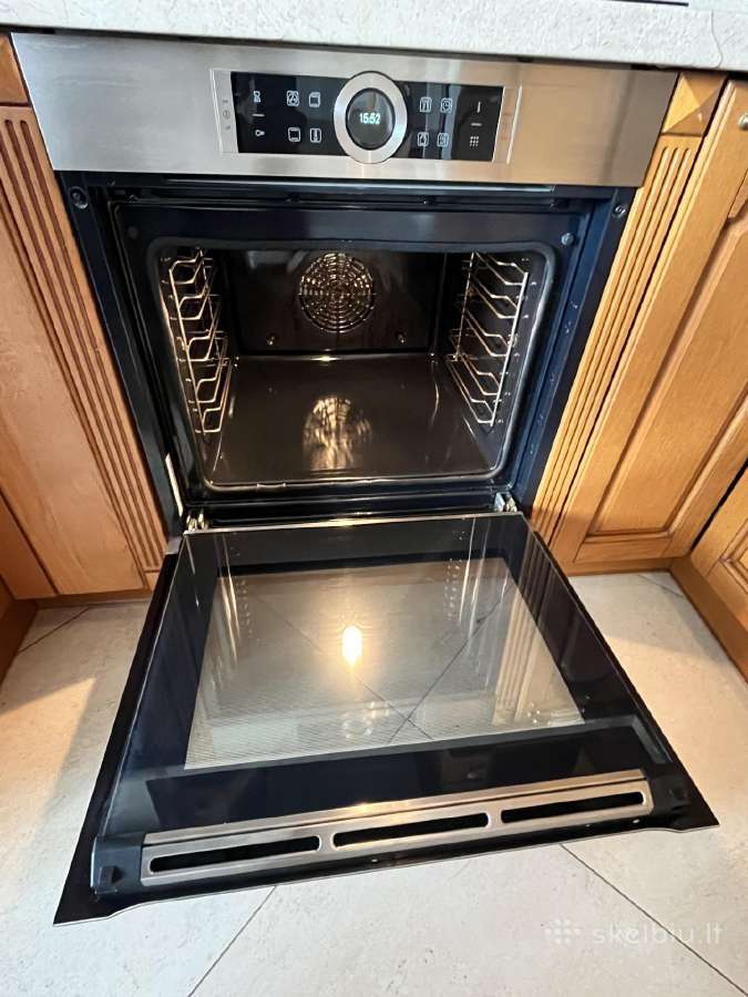 Bosch Serie 8 orkaitė Hbg672bs1, pirolizė, 71 l - nuotraukos Nr. 3
