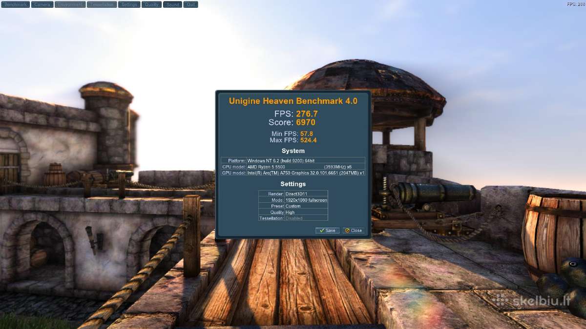 Ryzen 5 Intel Arc A750 (Kaip Rtx3060 RAM 16gb 3200 - nuotraukos Nr. 14