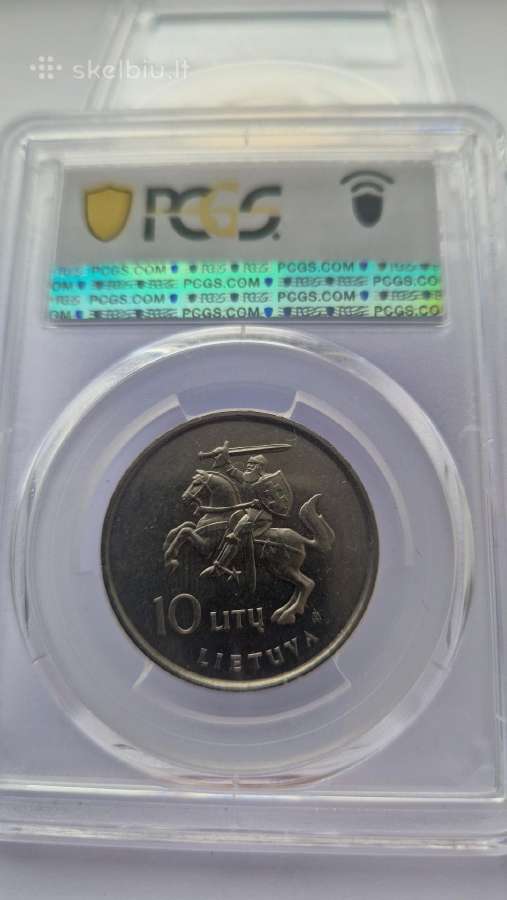 Pcgs Ms65 Lb 1993m. 10 LT Dariaus ir Girenui - nuotraukos Nr. 2