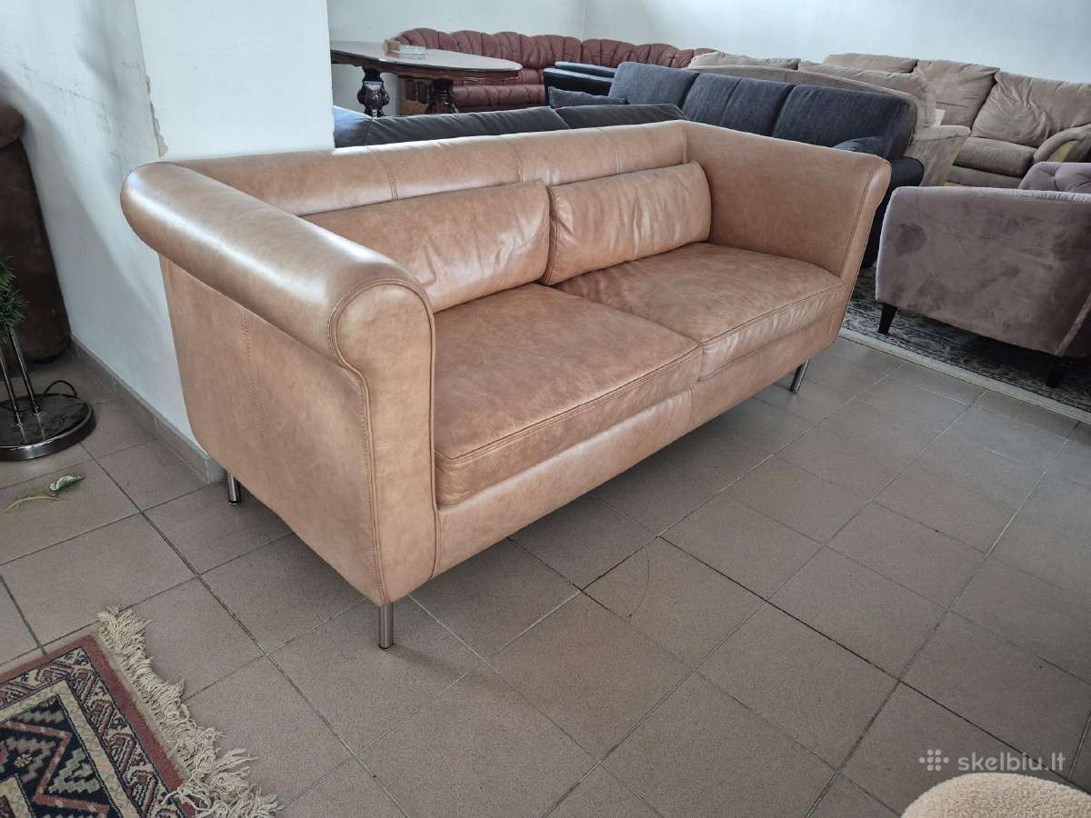 Išskirtinė, natūralios odos sofa - nuotraukos Nr. 3