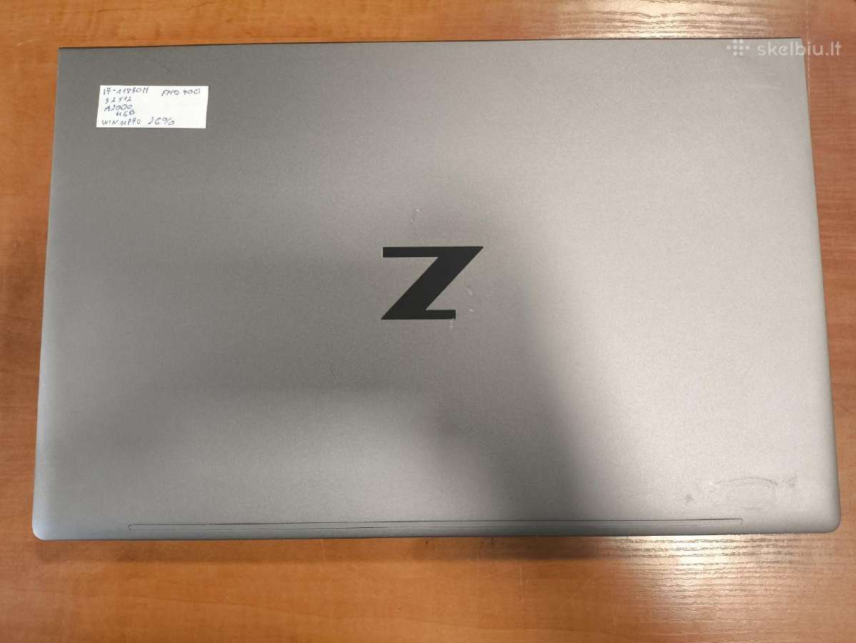 Zbook Fury G8 i7-11850h 32gb 512gb Rtx A2000 4gb - nuotraukos Nr. 3
