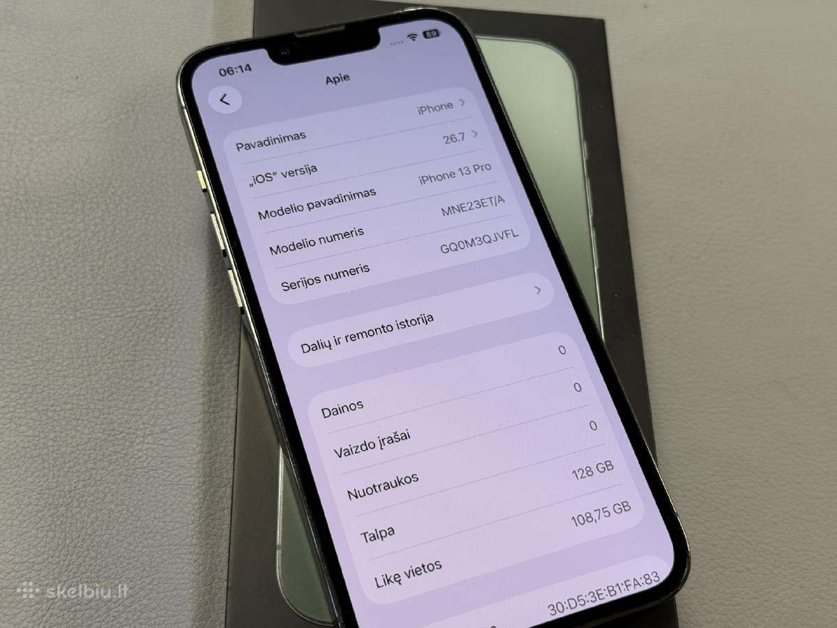 iPhone 13 Pro 128gb - nuotraukos Nr. 10