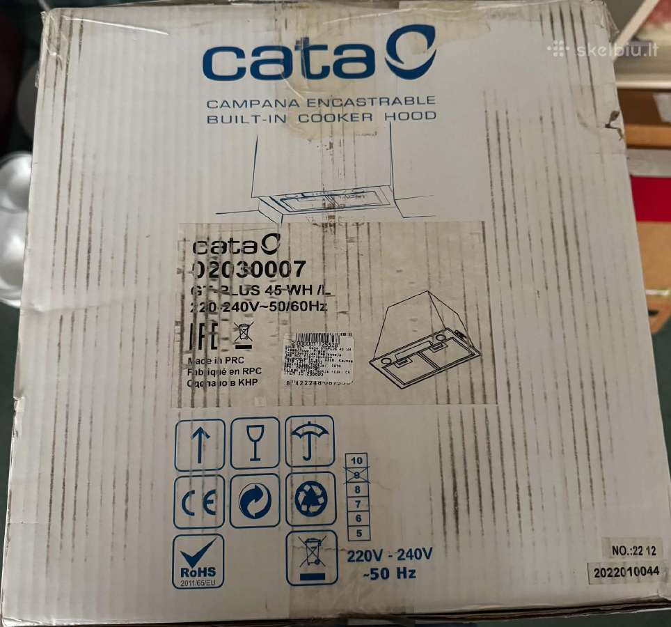 Naujas įmontuojamas gartraukis „Cata GT-plus 45 Wh - nuotraukos Nr. 3