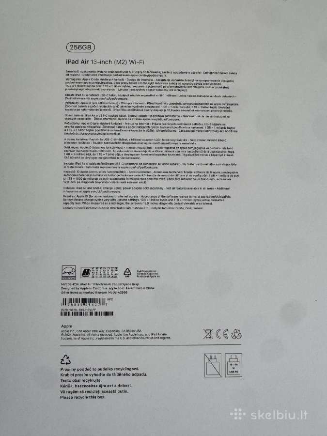 iPad Air 13 M2 256gb Space Gray - nuotraukos Nr. 4