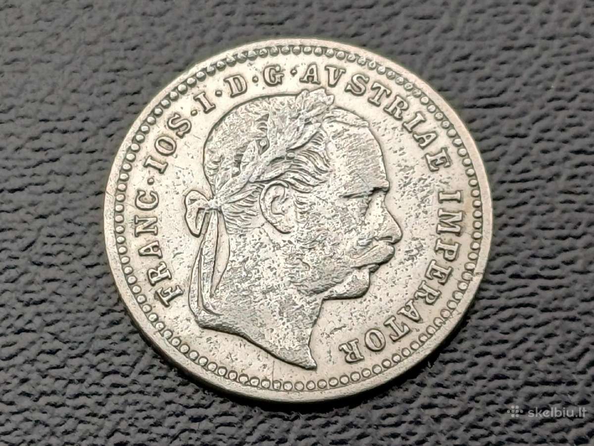 10 kreicerių 1872m. Austrija sidabras - nuotraukos Nr. 2