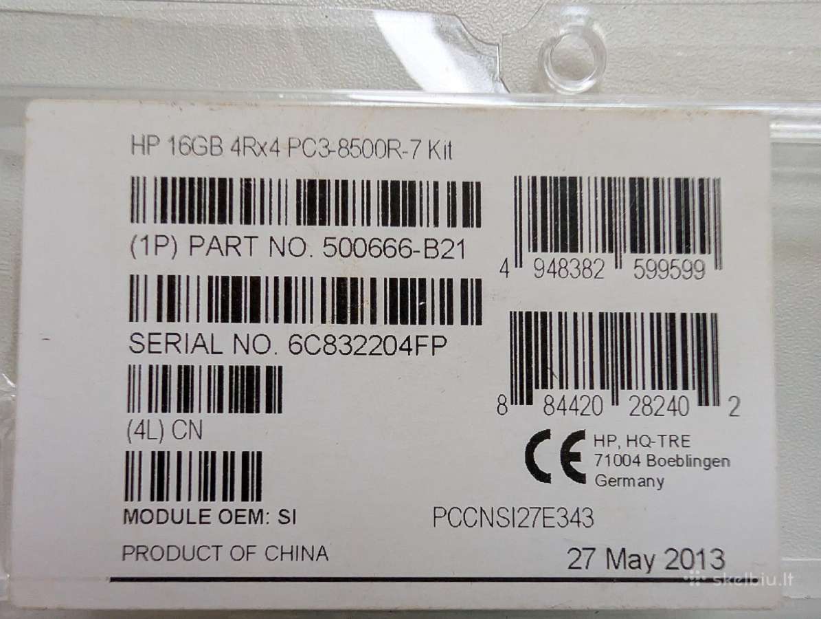 Hp 16gb server RAM - nuotraukos Nr. 3