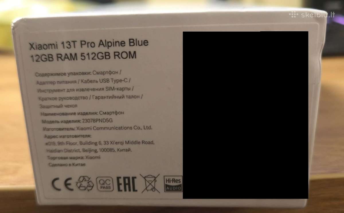 Xiaomi 13t Pro 12gb/512gb Alpine Blue Puiki būklė - nuotraukos Nr. 17