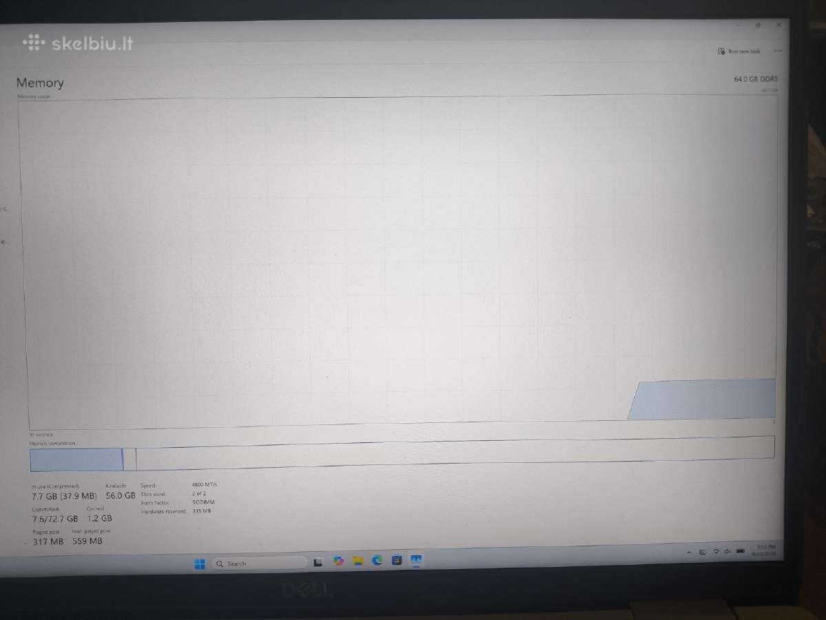Precision 3571 4k i7-12700h 64gb 512gb T600 4gb - nuotraukos Nr. 8