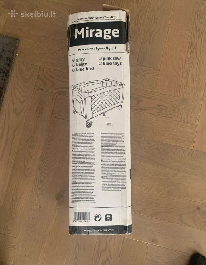 Kelioninė lovyte milly mally mirage - nuotraukos Nr. 2