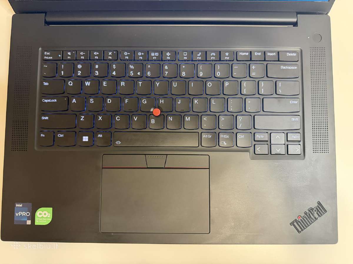 Lenovo Thinkpad P1 Gen 6, 32gb, Rtx 4060, i7, 1tb - nuotraukos Nr. 4