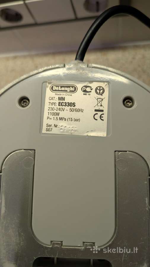 Delonghi Ec330s Kavos aparatas - nuotraukos Nr. 3