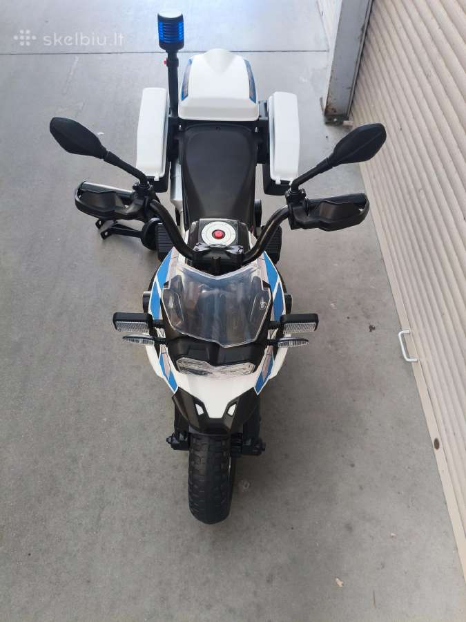 Vaikiškas vienvietis elektrinis policijos motocikl - nuotraukos Nr. 2