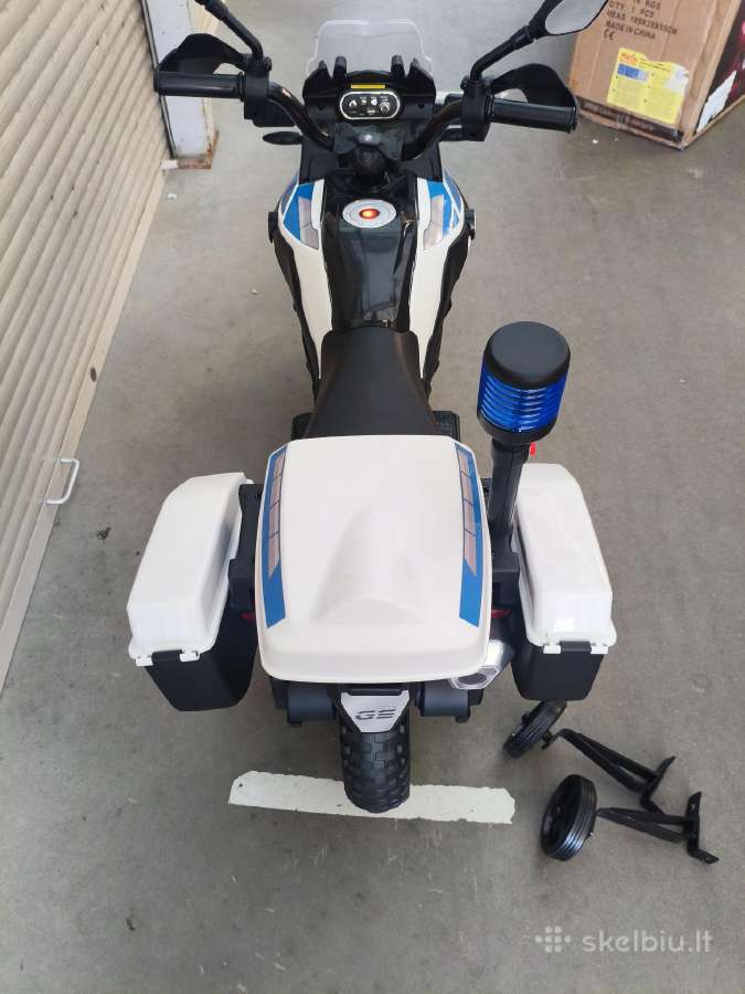Vaikiškas vienvietis elektrinis policijos motocikl - nuotraukos Nr. 3