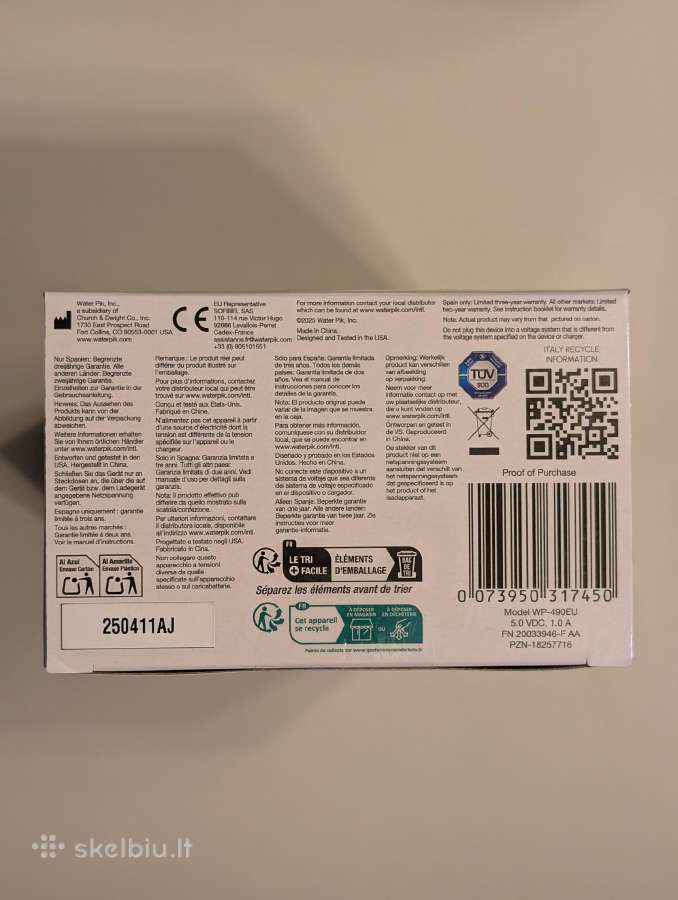 Naujas Waterpik 450 Cordless Plus - nuotraukos Nr. 4