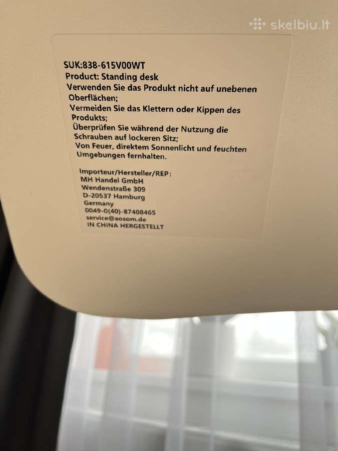 Pastatomas, reguliuojamo aukščio stalas - nuotraukos Nr. 5