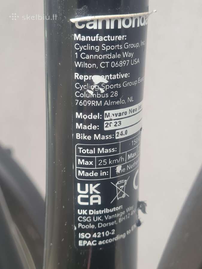 Cannondale mavaro neo L CX 625wh - nuotraukos Nr. 10