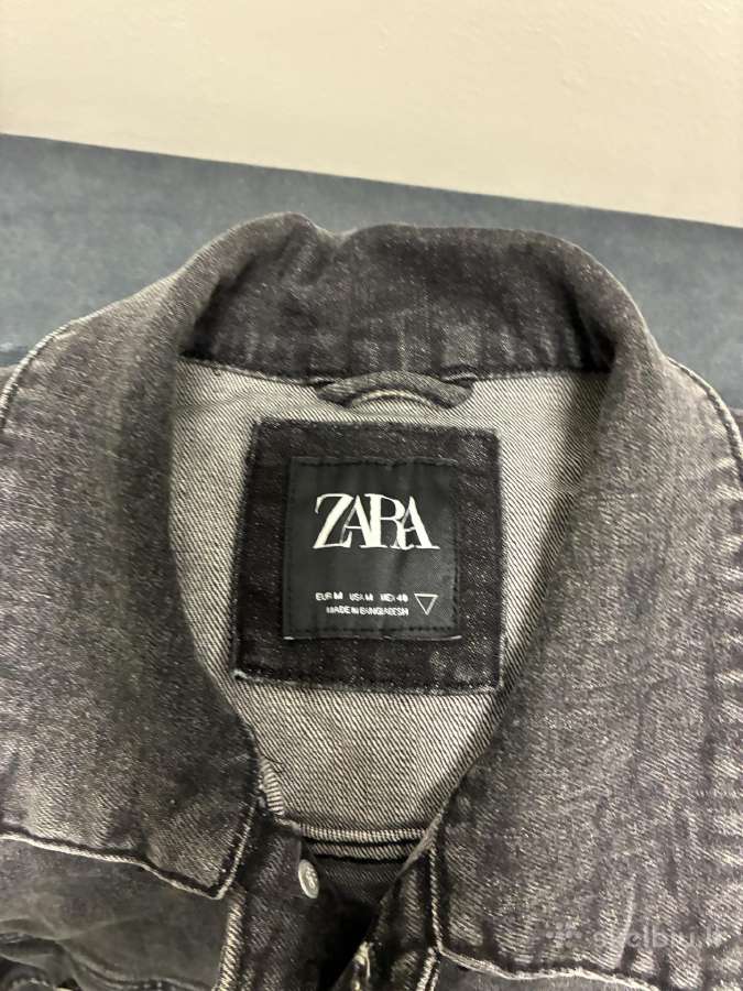 Originalus Zara tamsiai pilkas džinsinis švarkas - nuotraukos Nr. 2