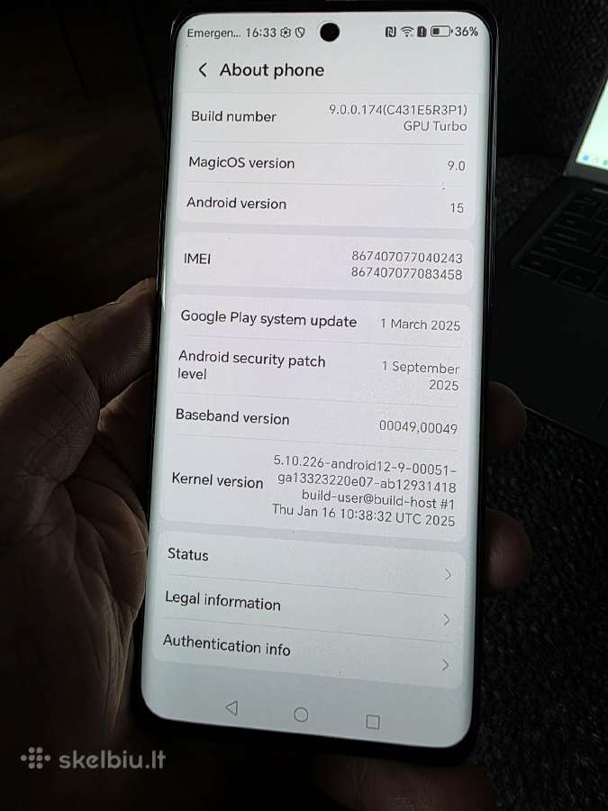 Honor Magic 6 Lite 5G 256gb - nuotraukos Nr. 8