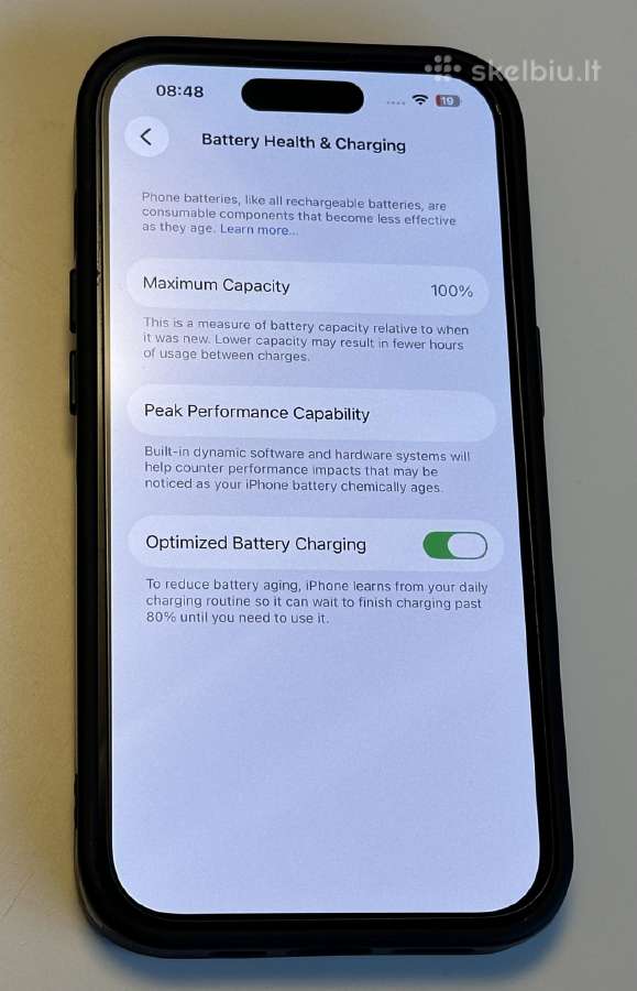 iPhone 14 Pro 128gb Black - 100% Battery - nuotraukos Nr. 8