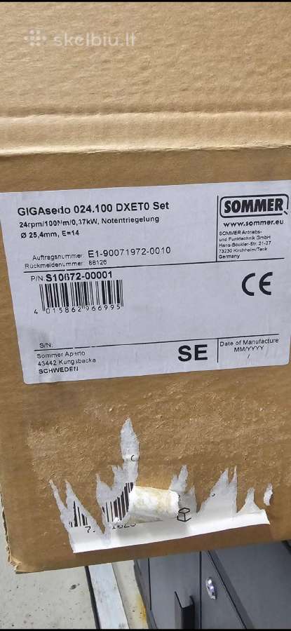 Parduodu pramoniniu garazo vartu automatika 599e - nuotraukos Nr. 4