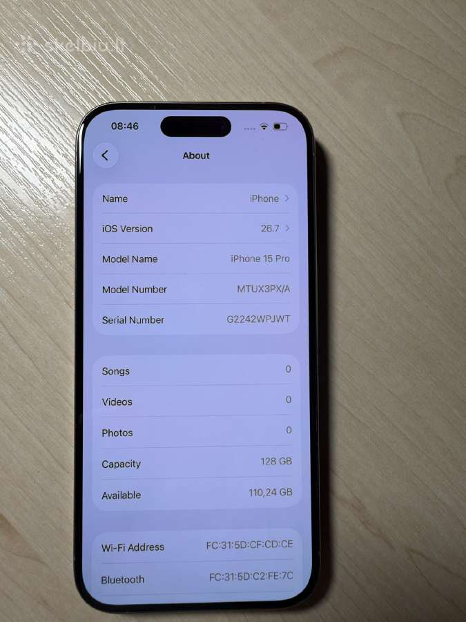 iPhone 15 pro 128gb - nuotraukos Nr. 8