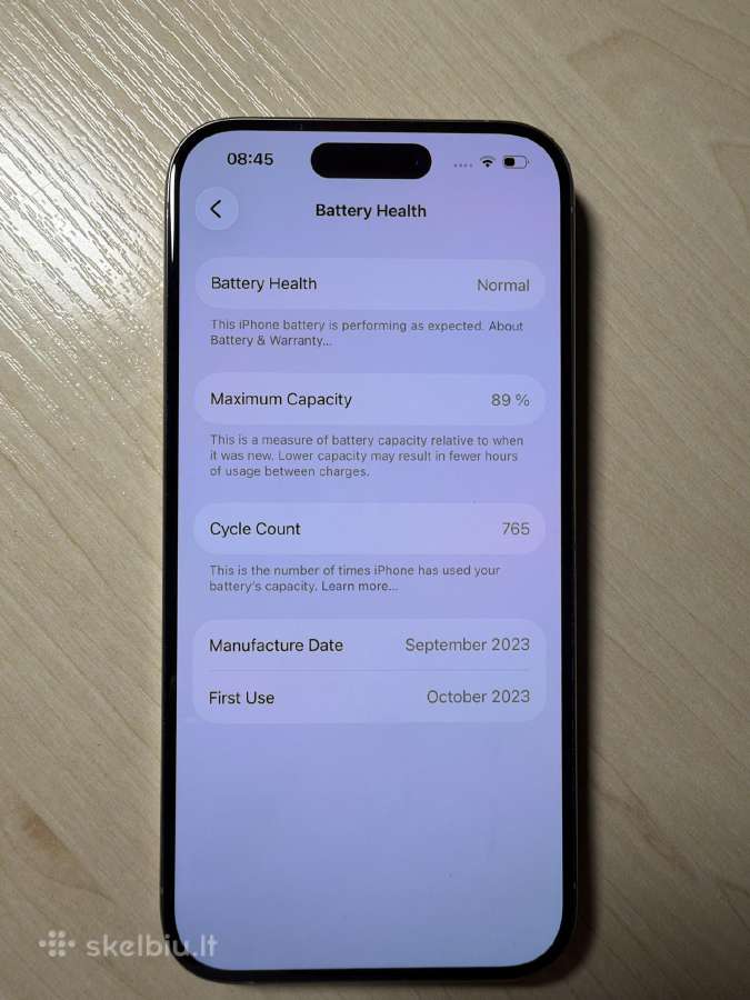 iPhone 15 pro 128gb - nuotraukos Nr. 9