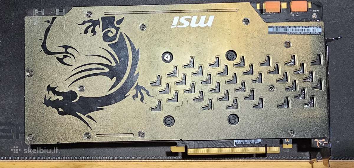 Gtx 1080 8 GB nepostina - nuotraukos Nr. 3