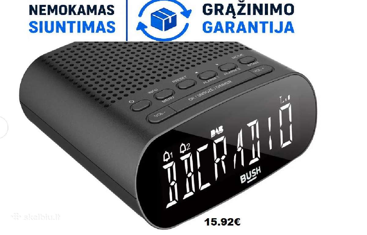 Radijas žadintuvas miegamojo laikrodis - nuotraukos Nr. 5