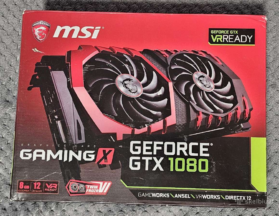 Gtx 1080 8 GB nepostina - nuotraukos Nr. 4