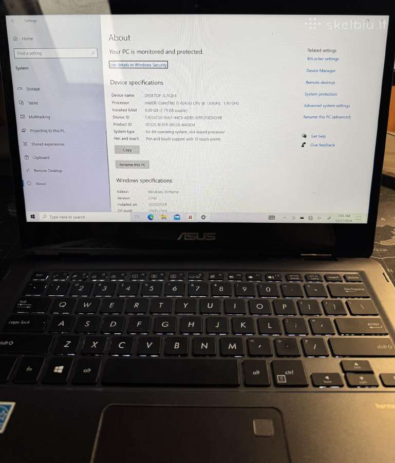 Asus Zenbook Flip Ux461f - nuotraukos Nr. 6