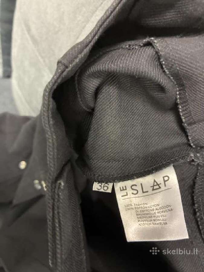 Lietuvių dizainerių Le Slap juodos kelnės su spaud - nuotraukos Nr. 3