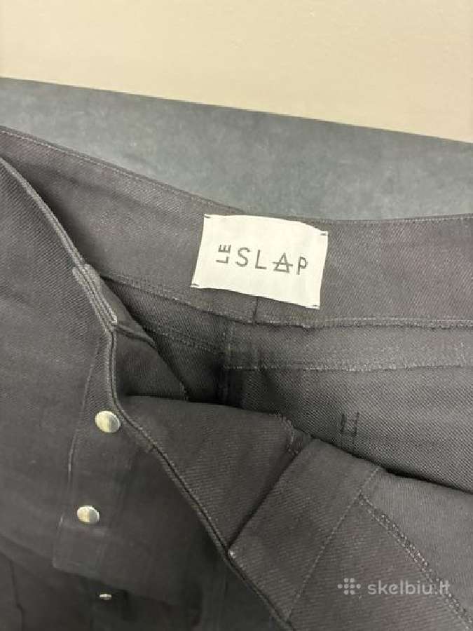 Lietuvių dizainerių Le Slap juodos kelnės su spaud - nuotraukos Nr. 4