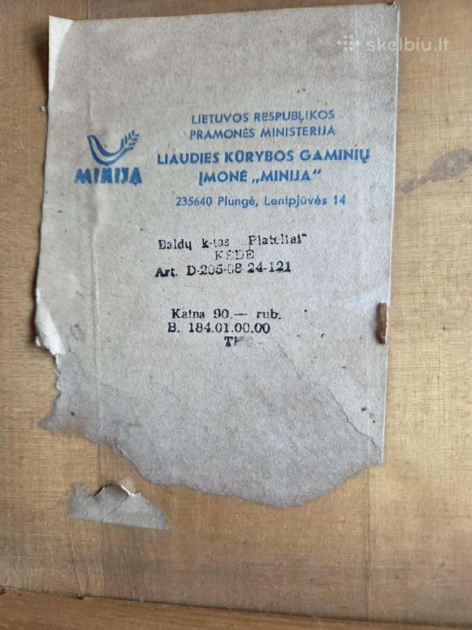 Minijos stalo komplektas - nuotraukos Nr. 6