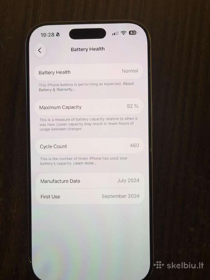 iPhone 16 Pro (128gb) Būklė 10/10 92% Baterija - nuotraukos Nr. 3