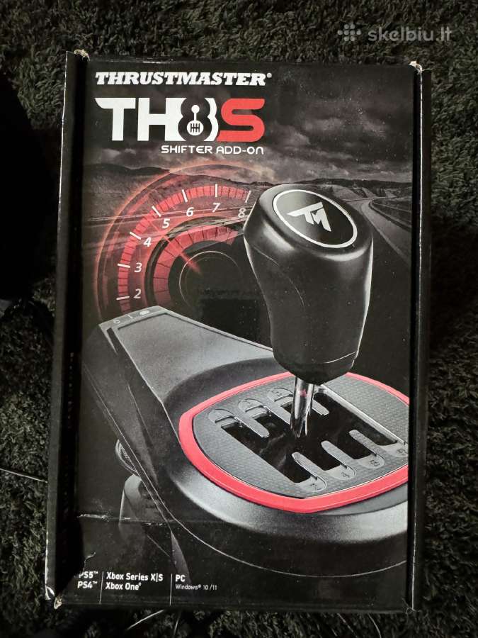 Thrustmaster T128 su Th8s pavarų priedu - nuotraukos Nr. 5