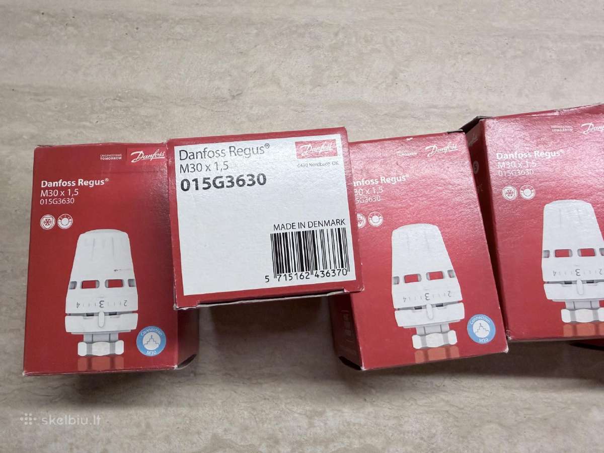 Termostatinė galva Danfoss Regus, M30x1.5 - nuotraukos Nr. 2