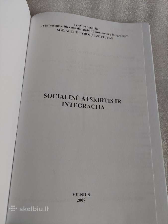 Socialinė atskirtis ir integracija - nuotraukos Nr. 2