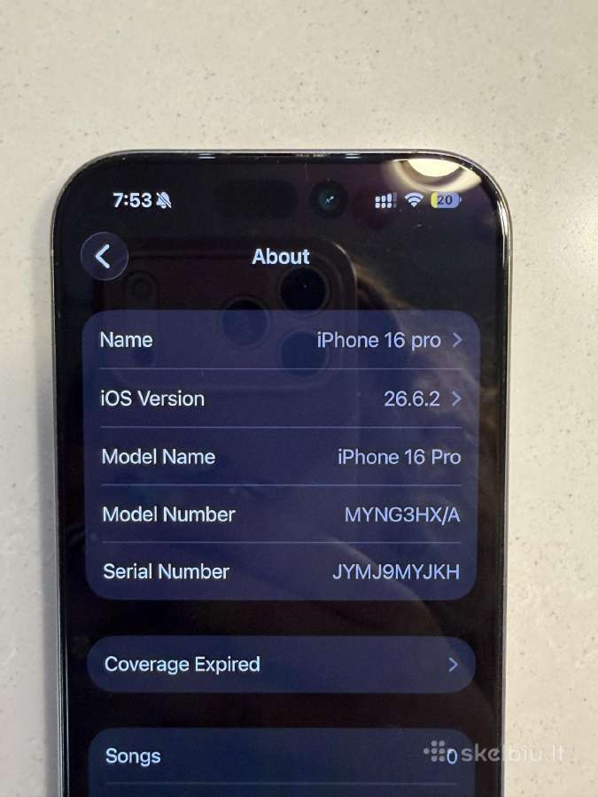 iPhone 16 pro - nuotraukos Nr. 6