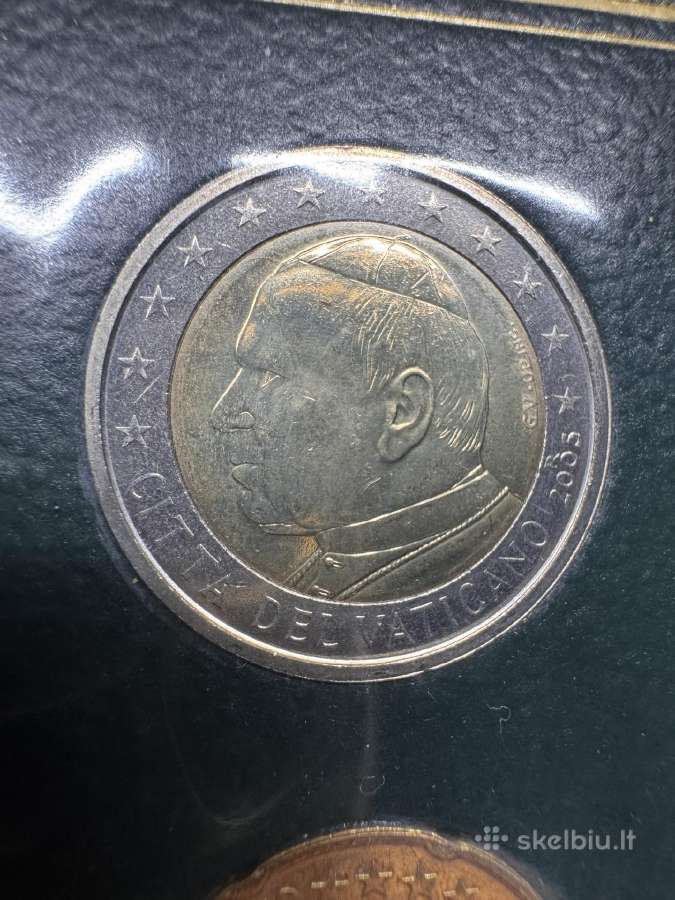 2005 metų Vatikano eurų rinkinys Bu kortelėje - nuotraukos Nr. 3