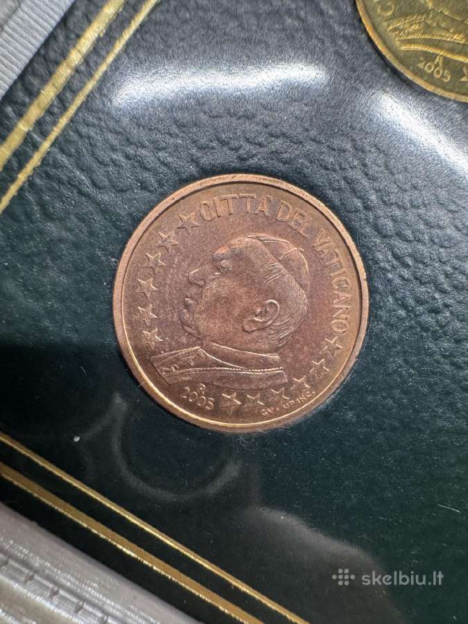 2005 metų Vatikano eurų rinkinys Bu kortelėje - nuotraukos Nr. 9