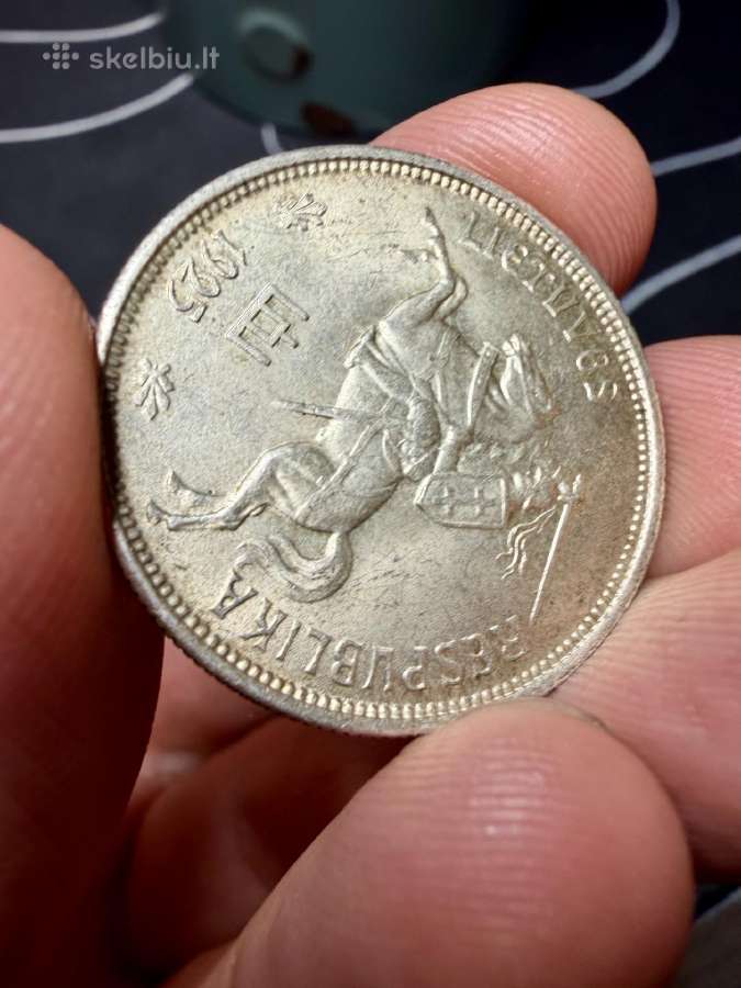 Parduodama 1925 m. Lietuvos Respublikos 5 litų - nuotraukos Nr. 2
