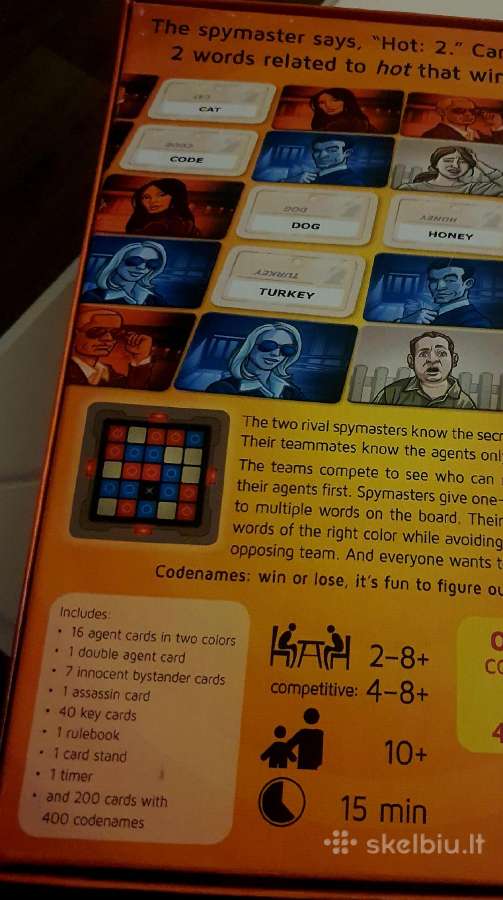 Codenames (Slaptos tapatybės / Codenames English) - nuotraukos Nr. 3